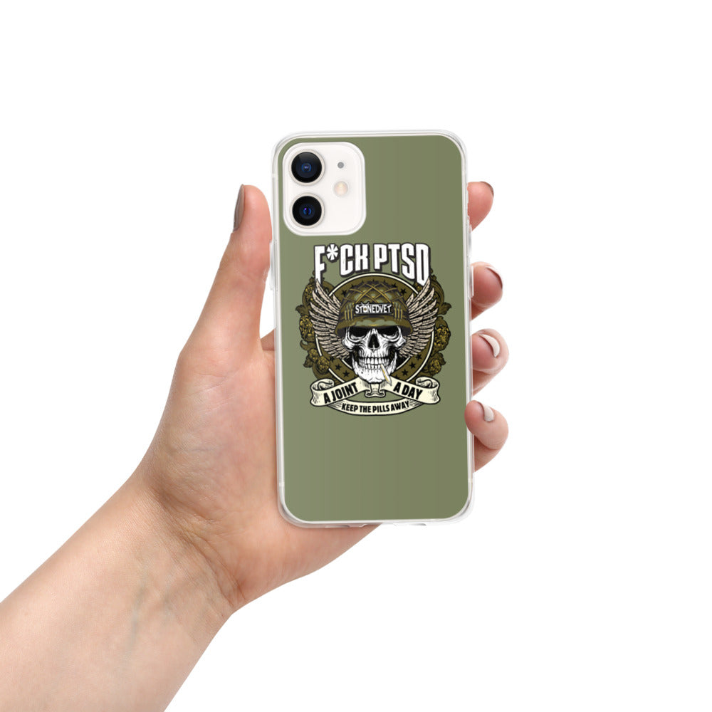 iPhone 12 phone case support veterans access to cannabis with this strong graphic phone case with lifetime warranty
